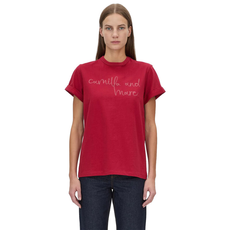 Camilla and Marc Maren Logo Roll Sleeve Tee image number 0
